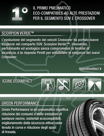 Pirelli Scorpion Verde: primi pneumatici SUV Verdi ad elevate prestazioni 1
