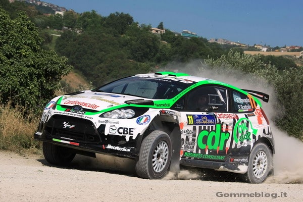 Yokohama e Renato Travaglia sul podio (2° posto) nel rally di San Marino 1