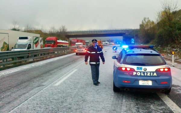 Allerta neve Piemonte: chiusa al transito sul versante francese la strada statale 21 1