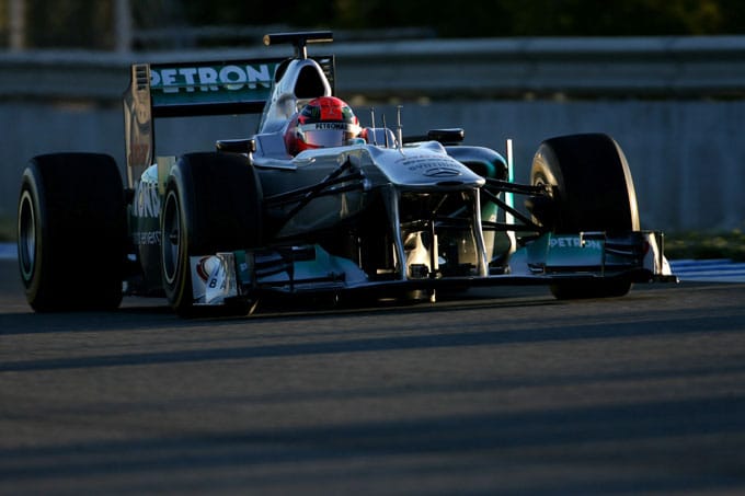 Formula 1 2012: Schumacher stamani è il più veloce a Jerez 1