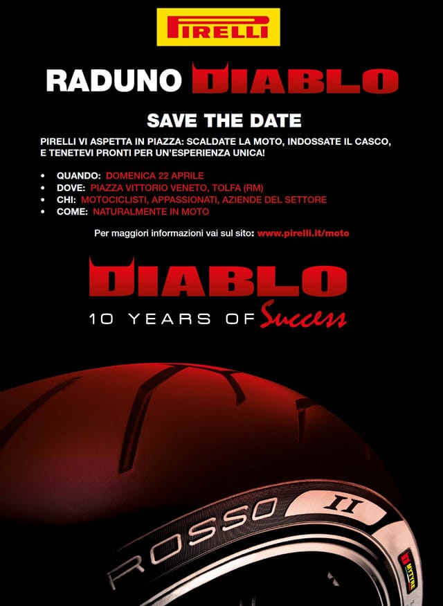 Pneumatici Moto: Pirelli festeggia i 10 anni Diablo ai raduni Diablo 2012 1