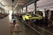 da archivio storico in diapositive acquistato tutti i diritti 2009 Foto Bengt Holm Neill Bruce 1990 Lamborghini Factory assembly shop Countaches