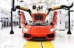 Lamborghini Aventador, lineamontaggio,ecostest, veduta anteriore. Foto Umberto Guizzardi, Maggio 2011. Tutti i diritti Lamborghini Automobili