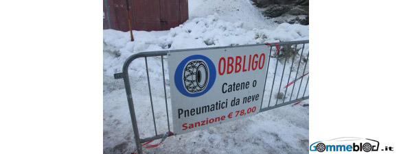 Anas, obbligo di pneumatici invernali o catene da neve a bordo sulle strade italiane 1