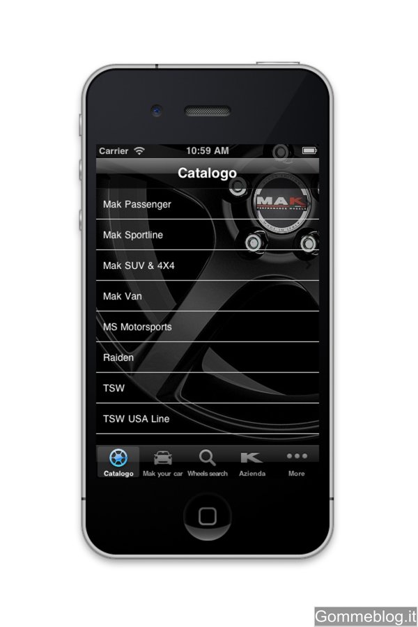 Cerchi in lega MAK: configura la tua auto con la nuova APP per iPhone 5