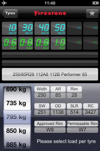 Calcolare la pressione dei pneumatici: nuova APP da Firestone per iPhone 4