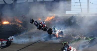 Indycar crash