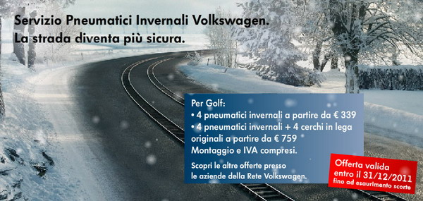 Pneumatici Invernali Volkswagen 2011 – 2012