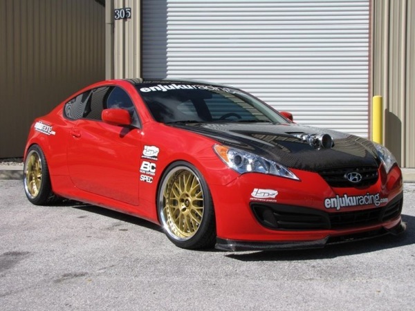 Hyundai Genesis by Enjuku Racing: motore sovralimentato e cerchi BC Racing 11