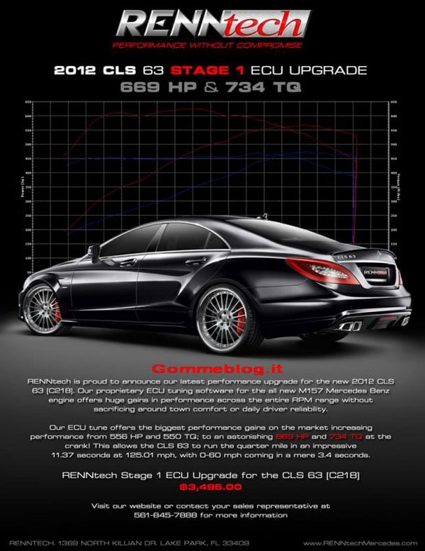 Mercedes CLS 63 AMG RENNtech: come passare comodamente da 0 a 100 in 3.4 secondi 4