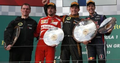 2013 Australian Grand Prix podium