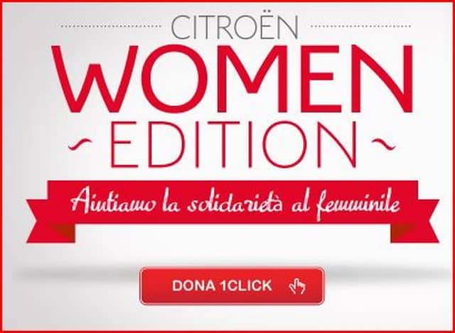 Citroën Women Edition: basta un click per aiutare un progetto solidale