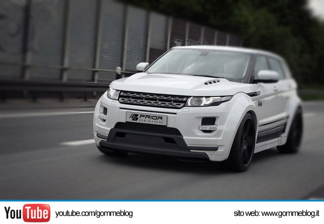 Tuning Range Rover Evoque Prior Design: Gomme da 22 e Kit Extra Large 11