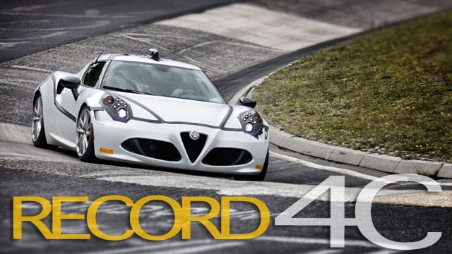 Alfa Romeo 4C: solo 8’04’’ per completare “l’inferno verde” del Nürburgring [VIDEO]