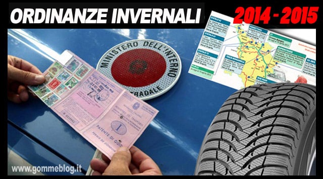 Ordinanze Invernali 2014 - 2015: TUTTE LE REGIONI 6