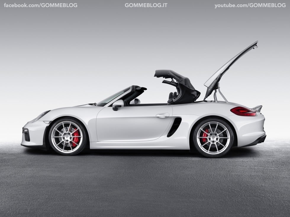 Porsche Boxster Spyder: 375 CV e componenti 911 Carrera 6