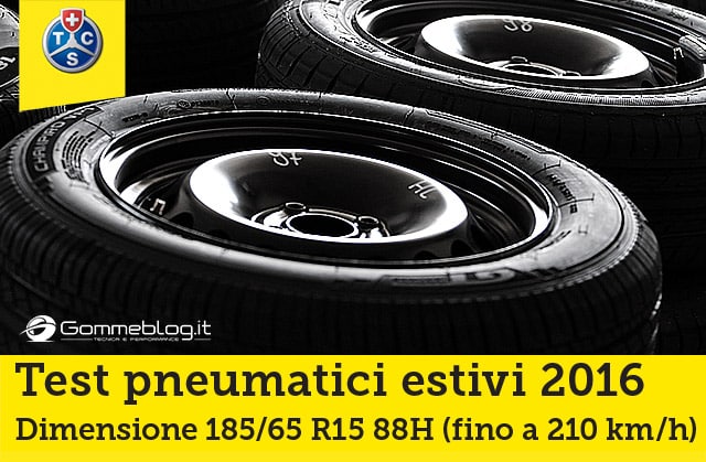 Gomme Auto Estive TEST TCS 2016: I Migliori Pneumatici 185/65 R15 88H 55