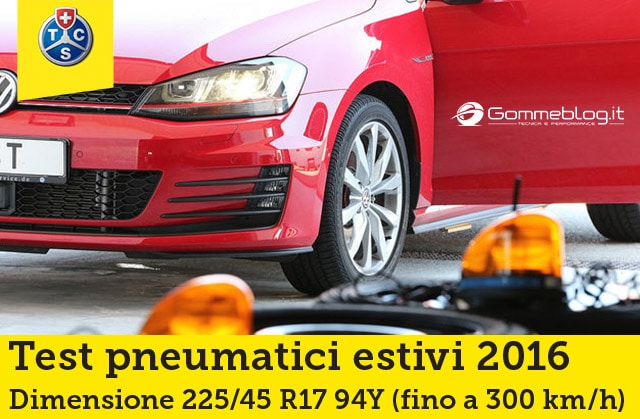 Gomme Auto Estive TEST TCS 2016: I Migliori Pneumatici 225/45 R17 94Y 2