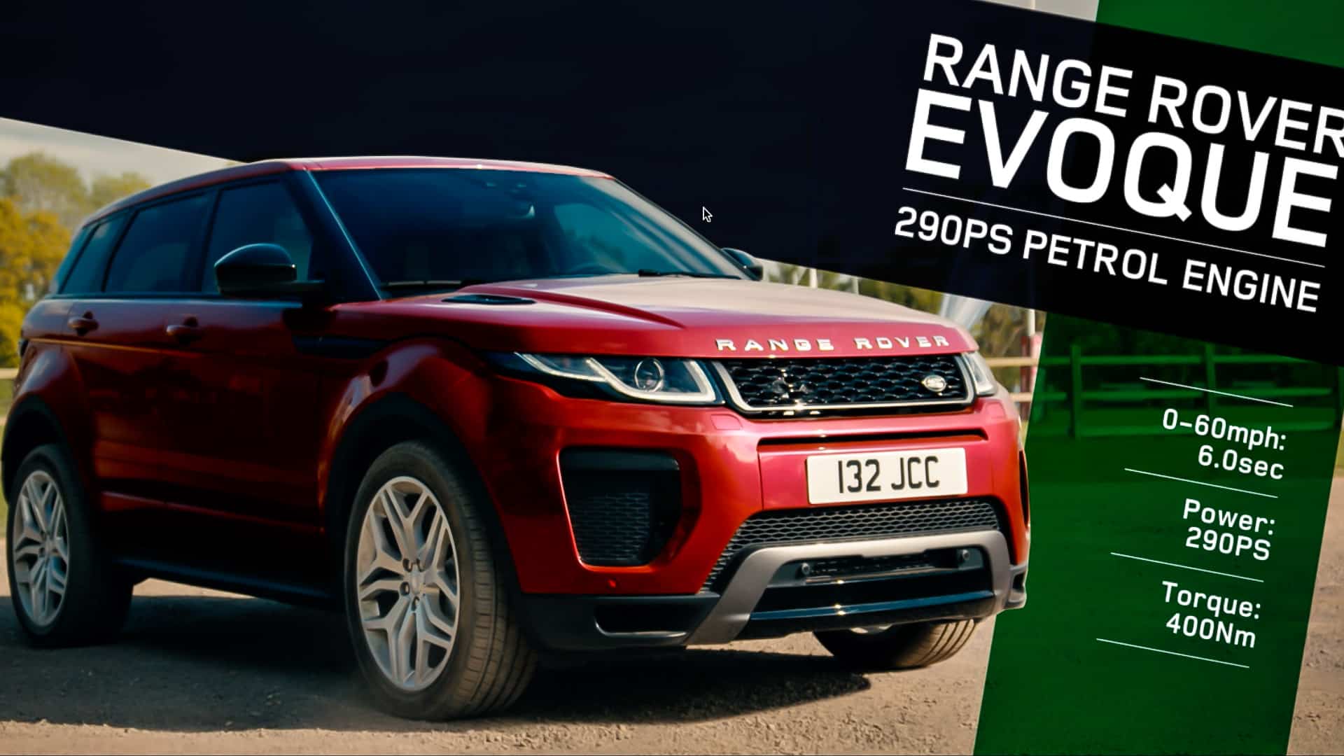 La nuova Range Rover Evoque 290 CV sfida Owen Farrel in Accelerazione 1