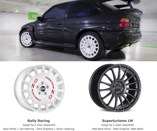 Ford Sierra ed Escort Cosworth, arrivano i Cerchi in lega OZ da 17” Omologati NAD 11