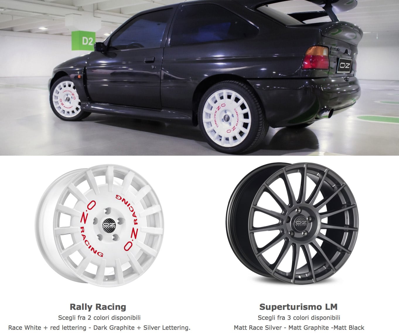 Ford Sierra ed Escort Cosworth, arrivano i Cerchi in lega OZ da 17” Omologati NAD 4