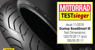 Pneumatici Moto Sport Touring: Dunlop RoadSmart 3 Vince i Test di Motorrad 10