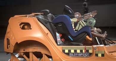 Test Seggiolini Auto 2018: OK l’airbag per bambini e il rialzo iSize 10