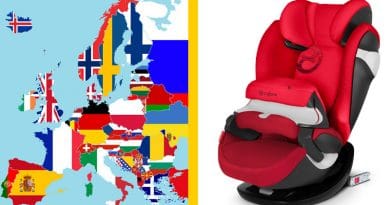 Sicurezza in Auto: Seggiolini Bambini, Come funziona in Europa 1