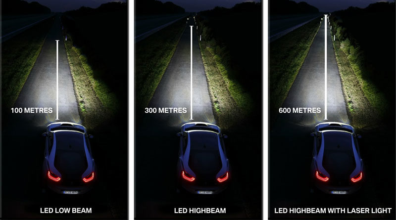 Fari Auto Test Comparativo - Laser vs LED vs Xeno vs Alogeni 6