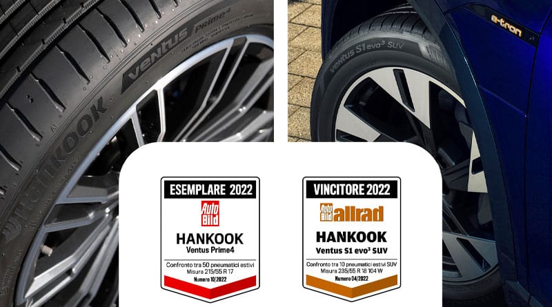 Test Pneumatici Estivi 2022: Hankook vincitore del test di Auto Bild Allrad