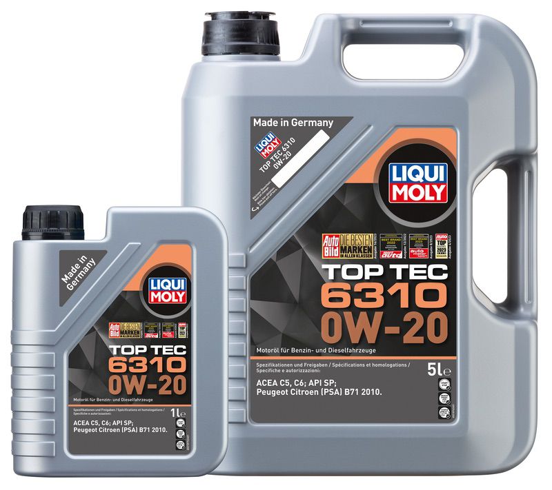 Nuovo olio per i modelli del gruppo Stellantis: LIQUI MOLY Top Tec 6310 0W-20 1