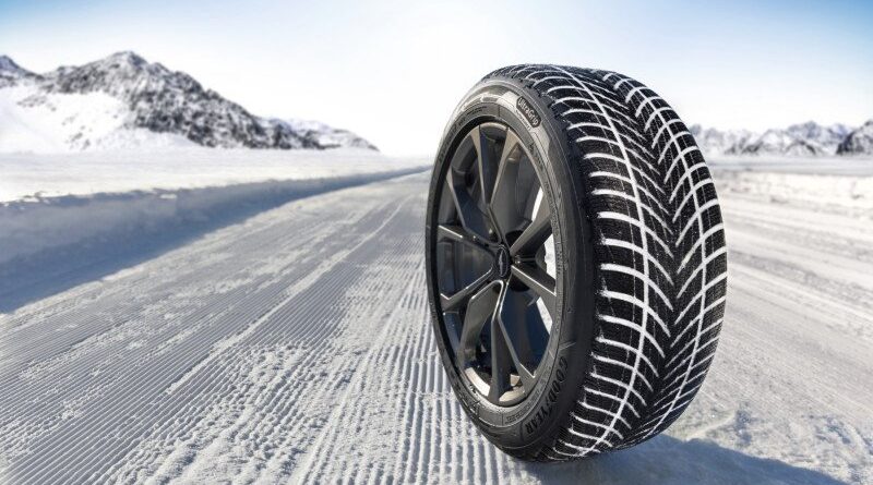 Pneumatico Goodyear UltraGrip Performance 3 su una pista innevata
