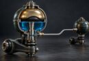 Illustrazione concettuale di unità idropneumatiche interconnesse con camera del gas e circuito del liquido