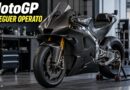 MotoGP e recupero di Aldeguer: illustrazione IA di una moto da corsa generica in officina